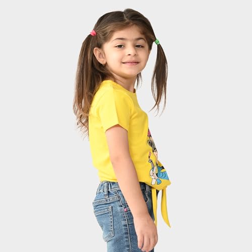 Image of BONKIDS Girls Tshirt (BON9478 4-5Y) Yellow