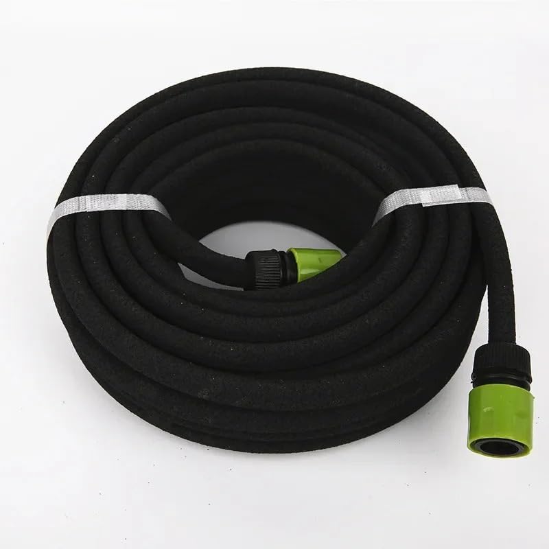Tubo Acqua Giardino,Tubo Estensibile da Giardino Tubo flessibile poroso da 7,5/15 m, for irrigazione a goccia, tubo anti-perdita 4/9 mm, permeabile anti-invecchiamento, giardino(15M)