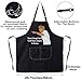 JNIAP Chef Ramsay Kitchen Apron Chef Ramsay Fans Gifts There's Enough Garlic To Kill Every Vampire In Europe Cooking Apron (enough garlic)