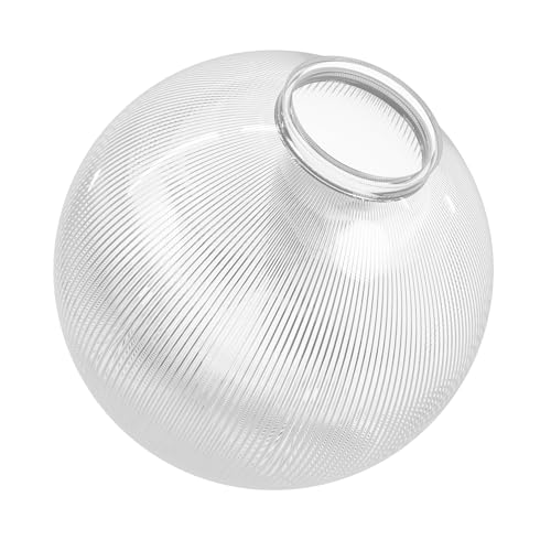 Image of KastLite 12 inch Prismatic Acrylic Lamp Post Globe Prismatic Textured with 3.91 inch Fitter Neck | Manufactured by Crown Plastics