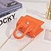 Canpto Crossbody Bag Mini Toddler Purse with Signle Handle for Little Girl Kids Cute Handbags Shoulder Messenger Bag (Orange)