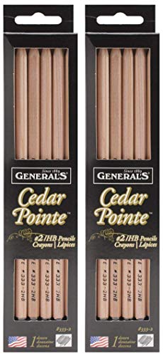 2-Pack - General Pencil Company Cedar Pointe No. 2 Pencil - 12 Pencilsp Each Pack