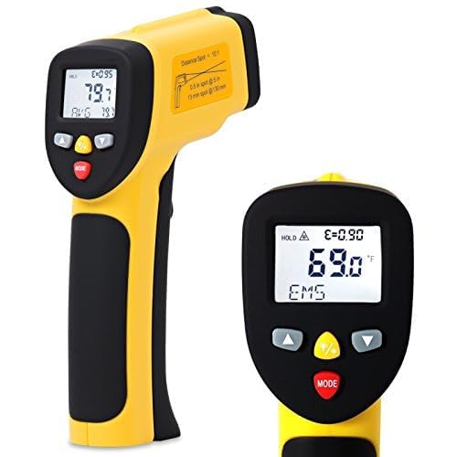Real Instruments Laser Infrared Thermometer Non-Contact Digital Handheld Temperature Gun With Back Light LCD Display IR Thermometer For Industrial, Kitchen Cooking, Ovens (IR-1050) (B0DGDCL2YP) Amazon Price History, Amazon Price Tracker