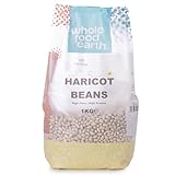 Wholefood Earth Haricot Beans 1 kg | GMO Free | Natural | High Fibre | High Protein