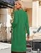 GRACE KARIN Long Green Cardigan Sweaters for Women Casual Draped Open Front Knit Cardigan(Green,XL)