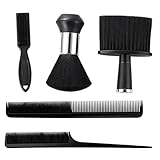 Friseur Zubehör, 5-teiliges Barber Zubehör Set mit Bürsten und Kämmen, Professionelles Haarschneidewerkzeug für Friseure, Vielseitige Haarpflege für Salon und Heimgebrauch, Langlebige Haarschneide Aus