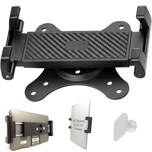 Lycan Universal Holder POS Mount Adapter for Tablet Smartphone & Portable LCD Monitor & Device up to 0.7 inch Thick VESA 75x75 100x100 mounting (iPad | iPhone | Galaxy Tab | Pixel)