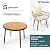 Pamapic 5 Pieces Patio Dining Set,All-Weather PE Rattan Patio Furniture Set with Wood Table Top, Outdoor Table and Chairs with with Removable Cushion & Round Dining Table for Lawn Garden Patio, Cream