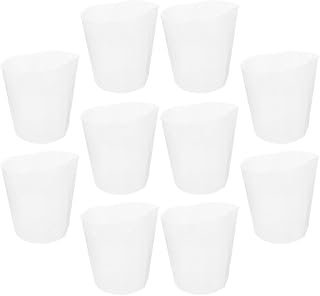 NUOBESTY 10pcs Plastic Nursery Pot Liner for Plant Growth Monitoring