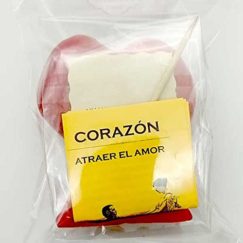 Candela Cuore Rosso Rituale Richiesta Amore Coppia Pergamena Ormeggio Incantesimo Velone 9 cm Amare Unione Unire