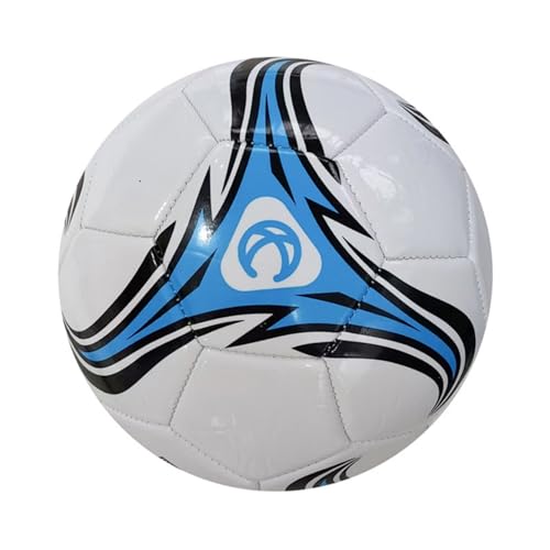 Mateju Balón Fútbol Talla 5, PVC Engrosado Pelota de Fútbol para Entrenamiento y Competición, Balones Futbol Exterior e Interior con Inflador Regalo para Niños y Adultos (Azul 1)