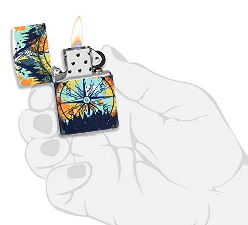 Zippo Compass Mountain Design encendedor de bolsillo miniatura 6
