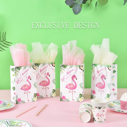 WERNNSAI-16-PCS-Flamingo-Gift-Bags-Tropical-Themed-Party-Favors-for-Girls-Kids-Durable-Paper-Goodies-Treat-Bags-Birthday-Wedding-Baby-Shower-Pool-Party-Supplies WERNNSAI 16 PCS Flamingo Gift Bags Tropical Themed Party Favors for Girls Kids Durable Paper Goodies Treat Bags Birthday Wedding Baby Shower Pool Party Supplies