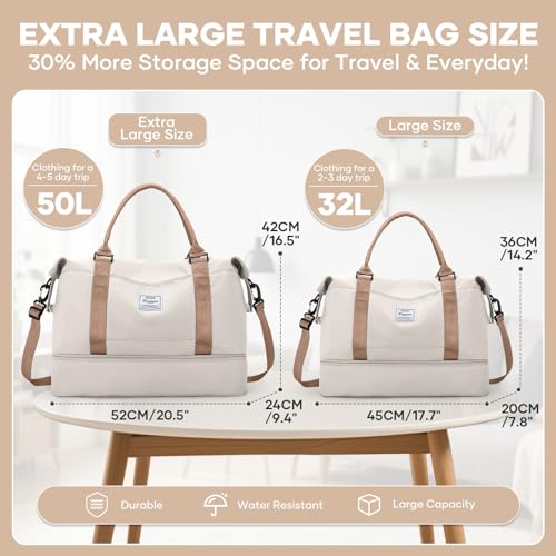 50L Weekend Duffel with Shoe Compartment