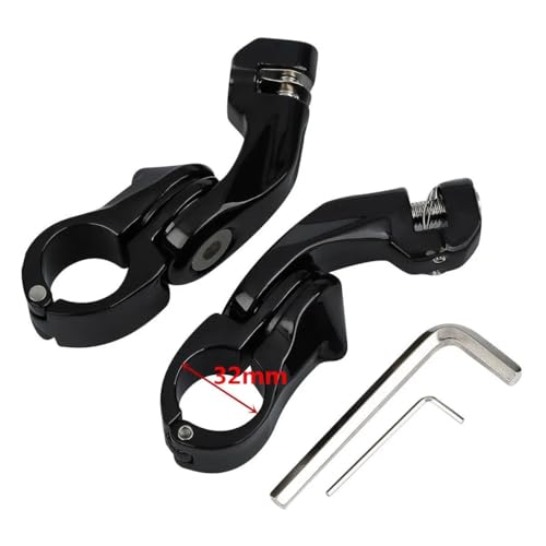 Support moto repose-pieds 32mm ajustable avec surface antidérapante - 3