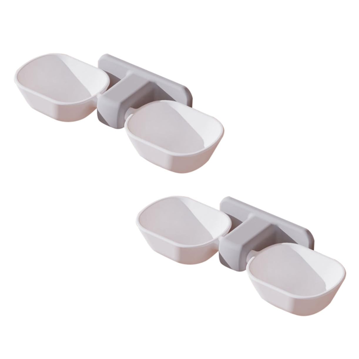 BESPORTBLE 2pcs Cat Food Bowls Hanging Pet Feeder Whisker-Friendly Wall-Mounted Noise-Reduction for Indoor Cats