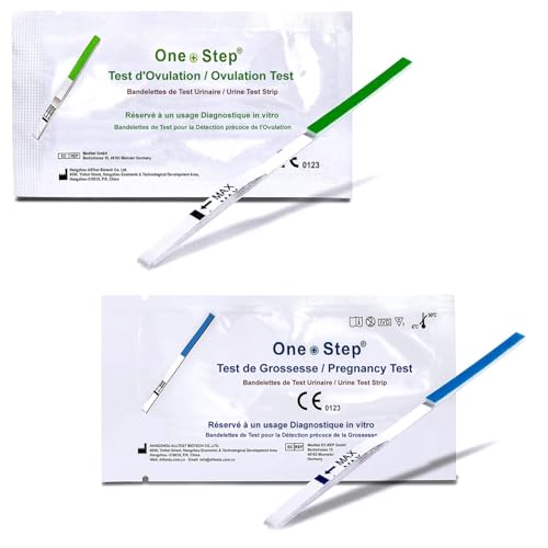 One+Step 40 x Test d'ovulation en bandelette (20mIU/ml) + 10 x Tests précoces de grossesse (10 mIU/ml)