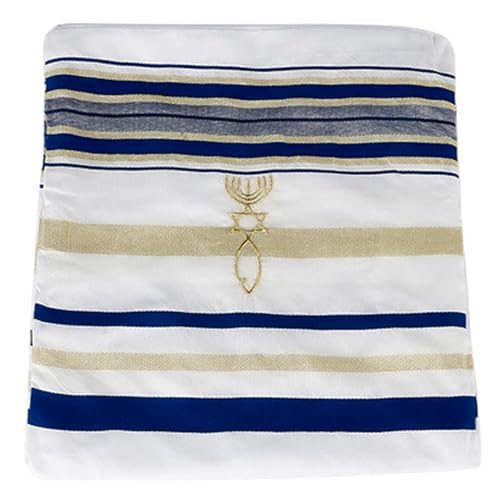 Tallit Prayer Shawl with Bag, Soft Fabric 70"x 20" Tallit Prayer Cloth Israel for Men & Women4
