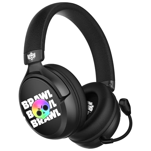 Image of SUBSONIC - Brawl Stars Wireless Gaming Headset for Consoles, PC, Tablet | Officially licensed gaming headset with LED and microphone. compatible with consoles, PCs, tablets and smartphones - Black