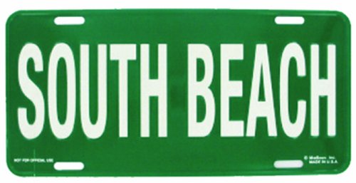 South Beach Florida placa de licencia