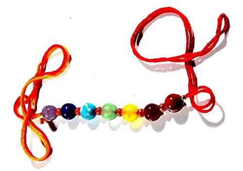Rakhi sept chakras en pierre précieuse naturelle pour poignet
