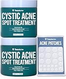 TreeActiv Cystic Acne Spot Treatment, Hormonal & Overnight Sulfur Cystic Treatment For Face, Men, and Women 2-Pack, 240+ Uses