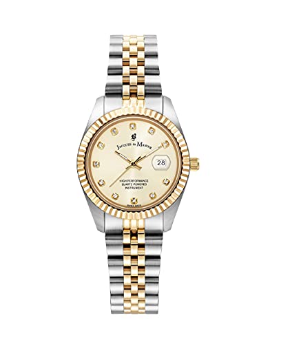 Montre à Quartz analogique Jacques du Manoir Inspiration pour Femme avec bracelet acier