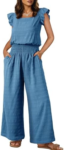 Dokotoo Women's Casual Loose Overalls Jumpsuits One Piece Short S...