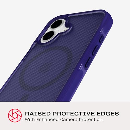 Image of Tech21 EvoArmor for iPhone 16 Compatible with MagSafe - Impact Protection Case 21x Military Standard Tested in Purple