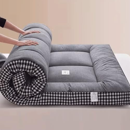 Colchón de futón plegable, suave, transpirable, reductor de presión, para dormitorio y uso doméstico, solución cómoda y portátil