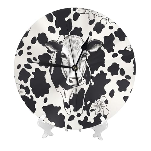 Horloge murale vache 25,4 cm silencieuse idée cadeau originale - 2