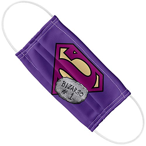 Popfunk Superman Bizarro Shield 1-Ply Reusable Face Mask Covering with Adjustable Nose Wire, Unisex