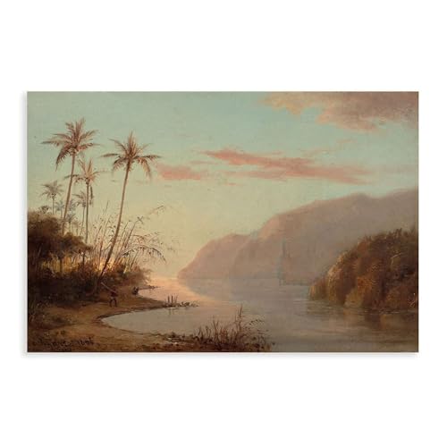 Poster sur toile Camille Pissarro cadeau idéal anniversaire crémaillère art jaune 30x45cm