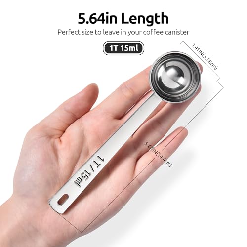 Image of U-Taste Coffee Scoop 1 Tablespoon, 4.3in Long Handle Tbsp Measuring Spoon