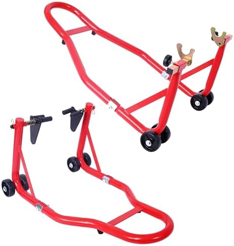 Venom Dolly Stands Front & Rear Combo Motorcycle Wheel Lift Paddock - View #6