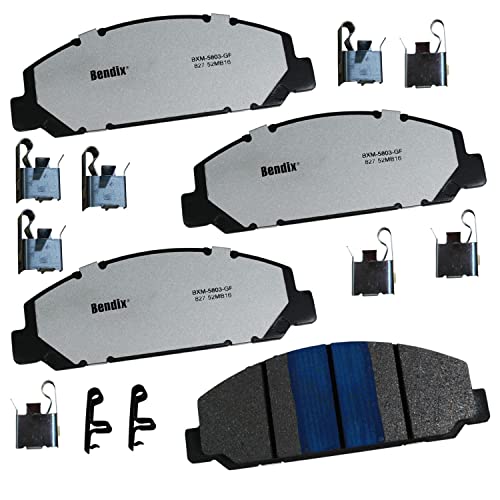 Image of Bendix Fleet Metlok MKD827FM Front Brake Pads for Chevrolet LCF 3500HD,4500,4500HD,4500XD,5500HD,5500XD,6500XD,W3500 Tiltmaster,W4500 W5500HD W5500 GMC Forward,Isuzu FTR,NPR,HD,XD,NQR,NRR,Reach