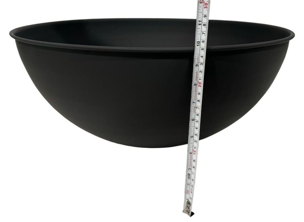 Jet-Line Feuerschale NAVARO Outdoor Living Feuerstelle für Garten und Terrasse 60 cm Geneigt oder Horizontal Funken Windgeschützt Schwarz Feuerkorb Feuertonne mit Drehmechanismus Stahl