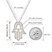 BLBLJERY Evil Eye Hamsa Necklace for Women Hamsa Hand Necklace Good Luck Charm Fatima 14k Gold Hamsa Hand Pendan