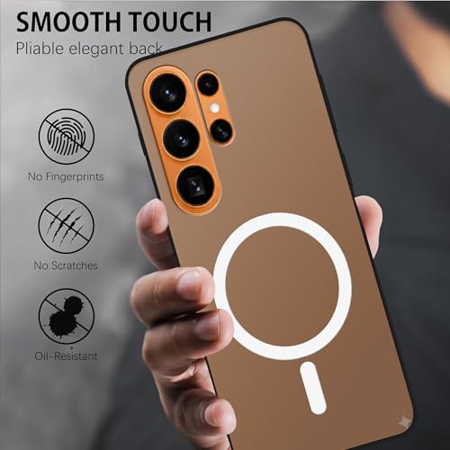 Image of amazon basics Luxury Paper Thin Case Cover for Samsung Galaxy S26 Ultra 5G | Matte Finish | Compatible with magsafe | (Black, Samsung Galaxy S26 Ultra 5G)