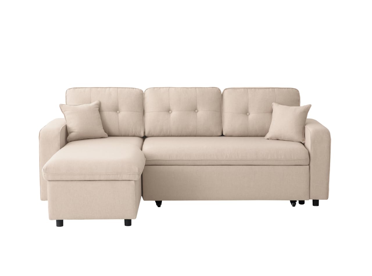 LOUNGITUDE Marius - Canapé d'angle Convertible