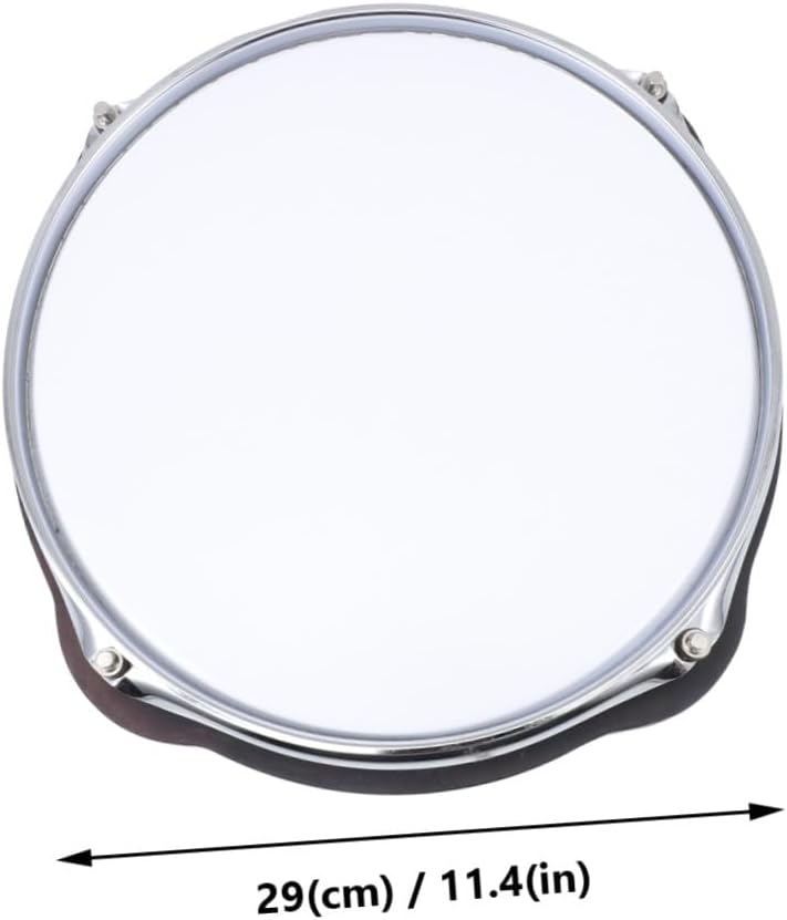 1Pc Percussion Simulation Dumb Drum Trainer White Practice Pad for Beginners Home Drum Sordine Cushion Durable Materials Easy to Use Install