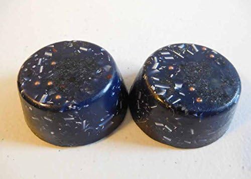 Generador de orgón de cristal azul índigo, pequeño Tower Buster, acumulador de energía 528Hz7.83HzAdvance Harmonics, muchos ingredientes y colores