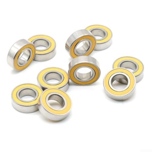 Rodamientos en miniatura de acero inoxidable 6700, 10 x 15 x 4 mm, ABEC-5, doble sellado, para e-scooter, impresora 3D, modelismo, juego de 10 unidades (10 x 5 x 4 mm)