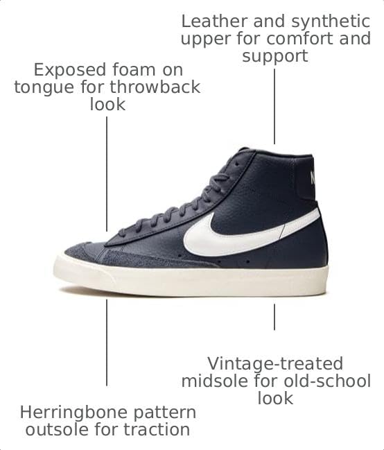 Image of Vintage White / Opti Yellow Nike Blazer Mid '77