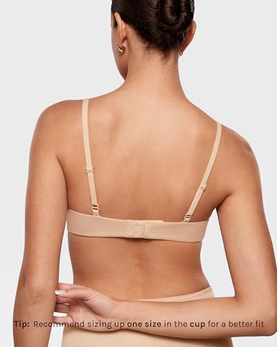 INLYRIC Women's Inbarely Plus Demi Bra - Balconette Unlined Underwire Plunge Bras No Padding Comfortable2