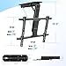 MOUNTUP Electric TV Ceiling Mount with Remote, Motorized Flip Down Ceiling TV Mount, Fits for Most 42-70