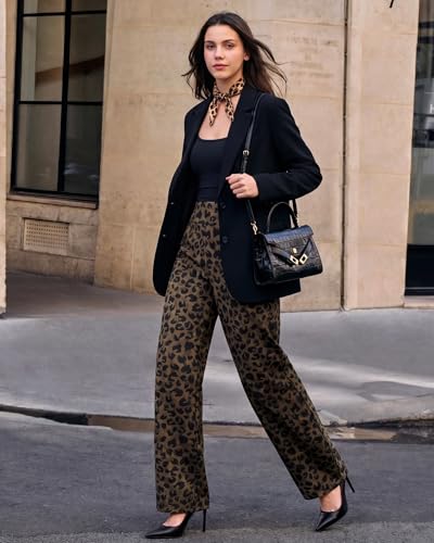 Image of G4Free EverGoing Yoga Pants Women Wide Leg Pants with Pockets High Waist Stretch Dress Casual Sweatpants Petite /Regular /Tall