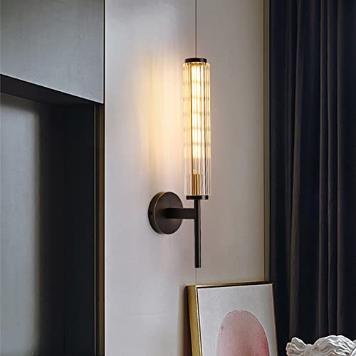 Luces de pared de cristal para iluminar pasillos oscuros con estilo oro 7