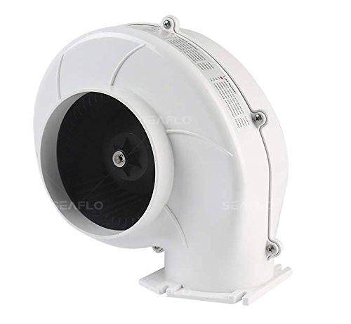 SEAFLO Flange Mount Bilge Air Blower 320CFM Boat Ventilation Marine 12V 4 