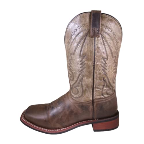 Smoky Mountain Boots | Creekland Series | Men’s Western Boot | Square Toe | Genuine Leather Material | Rubber Sole & Block Heel | Ultra-Suede Lining & Leather Upper